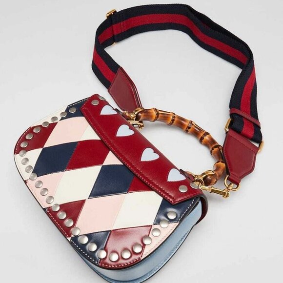 Gucci Multicolor Leather Lovelight Bamboo Top Handle 1947 Small Bag - Picture 3 of 12